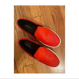 CÉLINE Slip-On Sneaker in the color Coquelicot